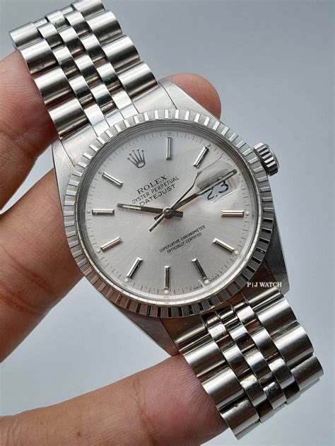 rolex 16220 silver dial|rolex datejust 16220.